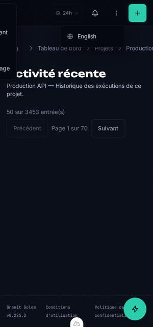 Le même écran à 375 pixels, dont le contenu sort à gauche
